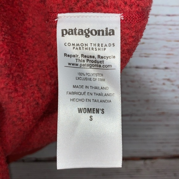 Patagonia Better Sweater 1/4 Zip Fleece Cherry S - Picture 13 of 14